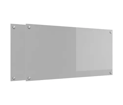 Kögi Splashback 2 Pcs Helehall 100 X 50 Cm Karastatud Klaas