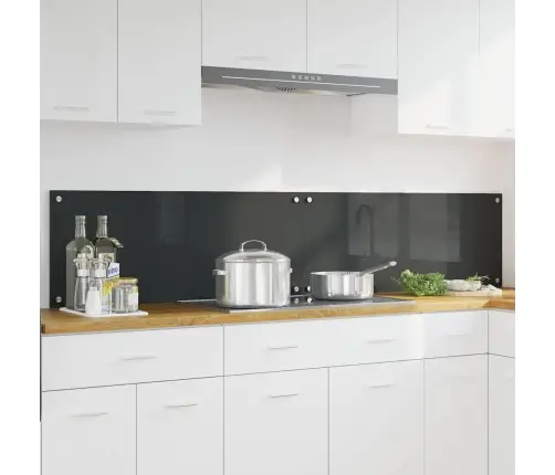 Virtuves Aizsargpanelis 2 Pcs Tumši Pelēks 100 X 40 Cm Vidaxl