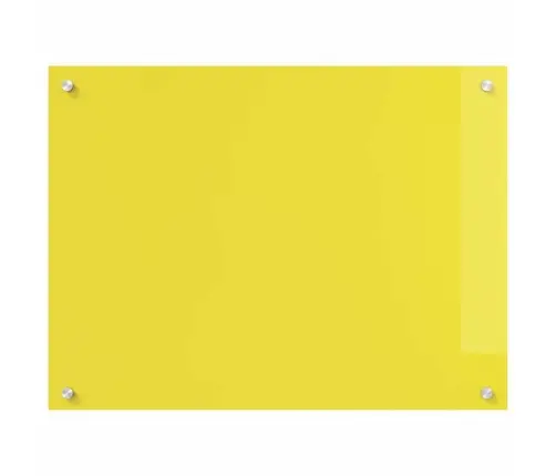 Kögi Splashback 2 Pcs Kollane 80 X 60 Cm Karastatud Klaas