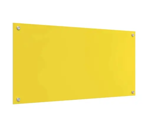 Virtuvės Užpakalinė Plokštė 2 Pcs Geltona 100 X 50 Cm