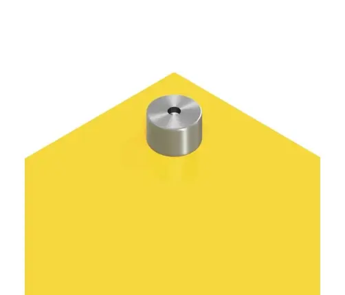 Kögi Splashback 2 Pcs Kollane 100 X 60 Cm Karastatud Klaas