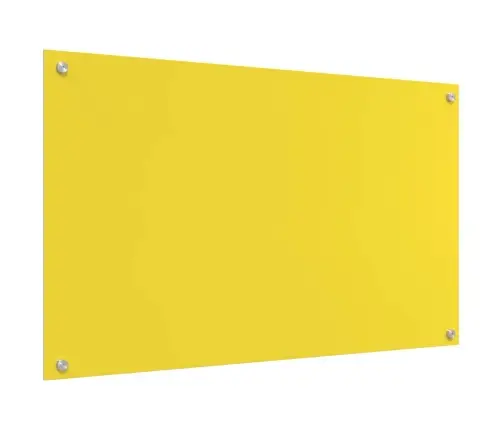 Kögi Splashback 2 Pcs Kollane 100 X 60 Cm Karastatud Klaas