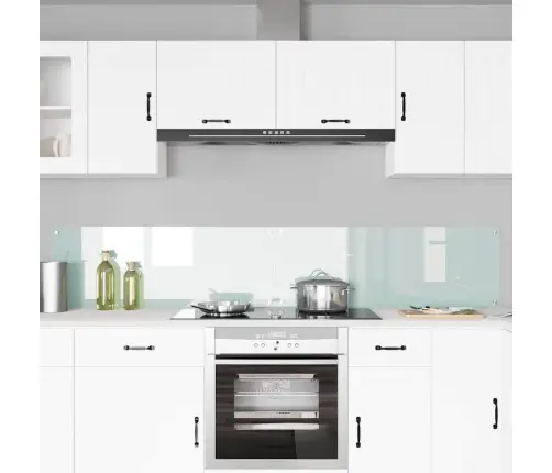 Virtuves Aizsargpanelis 2 Pcs Balts 110 X 40 Cm Rūdīts Stikls Vidaxl