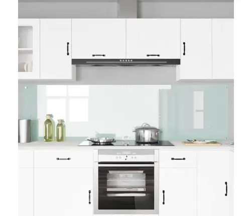 Virtuves Aizsargpanelis 2 Pcs Balts 110 X 60 Cm Rūdīts Stikls Vidaxl