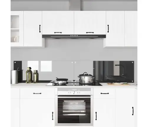 Virtuves Aizsargpanelis 2 Pcs Tumši Pelēks 110 X 40 Cm Vidaxl