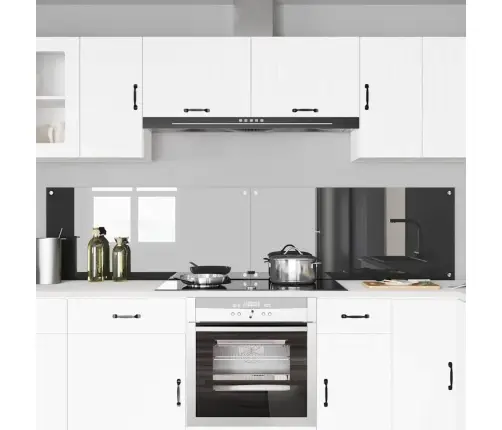 Kögi Splashback 2 Pcs Tumehall 110 X 50 Cm Karastatud Klaas