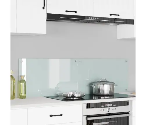 Kögi Splashback 2 Pcs Valge 70 X 40 Cm Karastatud Klaas