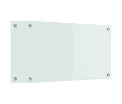 Kögi Splashback 2 Pcs Valge 70 X 40 Cm Karastatud Klaas