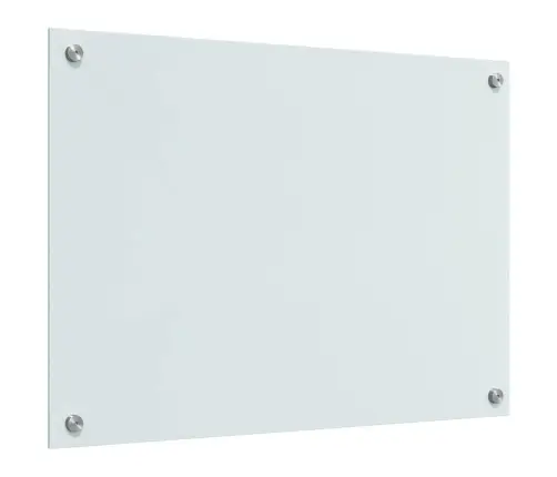 Virtuves Aizsargpanelis Balts 70 X 50 X 0.8 Cm Rūdīts Stikls Vidaxl