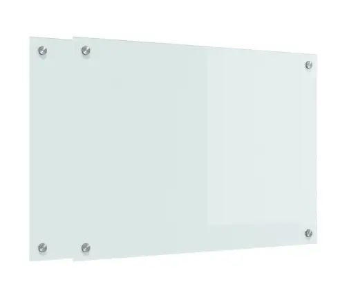 Virtuves Aizsargpanelis Balts 70 X 50 X 0.8 Cm Rūdīts Stikls Vidaxl