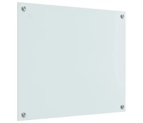 Virtuves Aizsargpanelis Balts 70 X 60 X 0.8 Cm Rūdīts Stikls Vidaxl