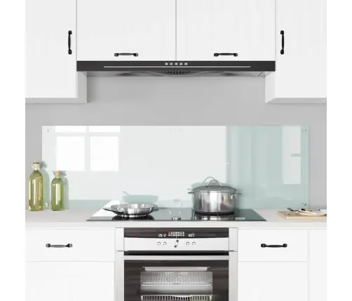 Kögi Splashback 2 Pcs Valge 80 X 50 Cm Karastatud Klaas