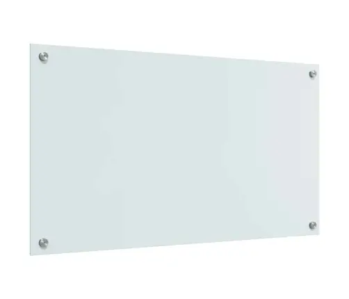 Virtuves Aizsargpanelis Balts 90 X 50 X 0.8 Cm Rūdīts Stikls Vidaxl