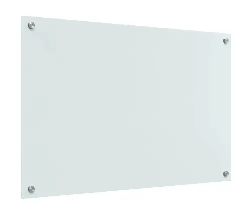 Virtuves Aizsargpanelis Balts 90 X 60 X 0.8 Cm Rūdīts Stikls Vidaxl