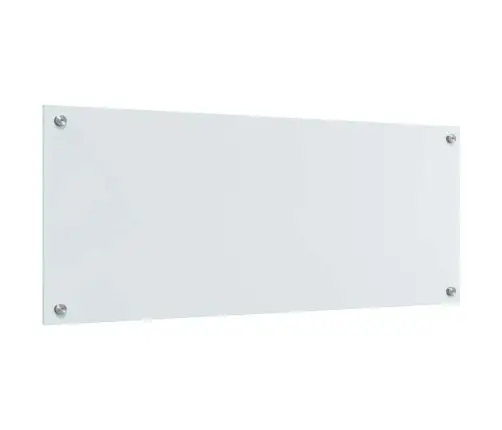 Kögi Splashback 2 Pcs Valge 100 X 40 Cm Karastatud Klaas