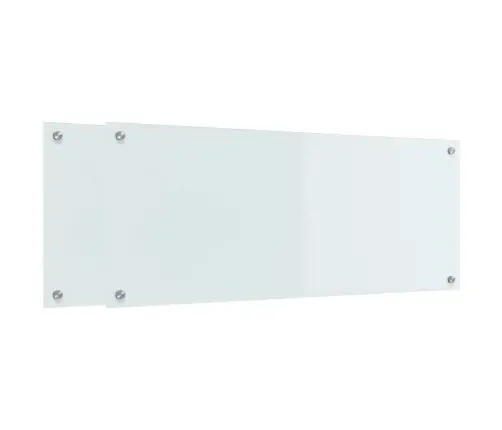 Kögi Splashback 2 Pcs Valge 100 X 40 Cm Karastatud Klaas