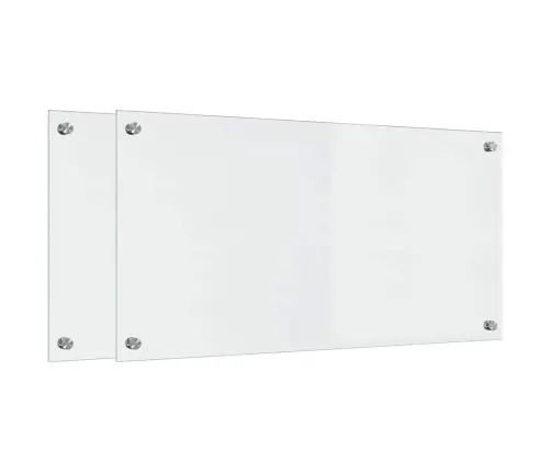 Virtuvės Užpakalinė Plokštė 2 Pcs Skaidrus 80 X 40 Cm