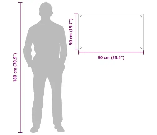 Kögi Splashback 2 Pcs Läbipaistev 90 X 50 Cm Karastatud Klaas