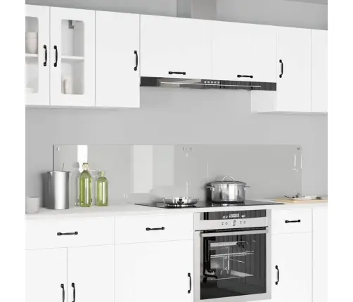 Virtuves Aizsargpanelis Caurspīdīgs 100 X 40 X 0.8 Cm Vidaxl