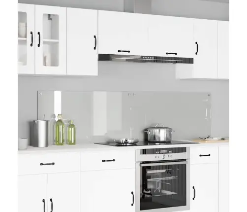 Kögi Splashback 2 Pcs Läbipaistev 100 X 50 Cm Karastatud Klaas
