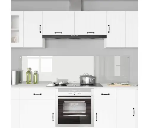 Kögi Splashback 2 Pcs Läbipaistev 100 X 50 Cm Karastatud Klaas