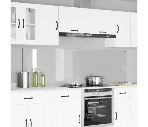 Virtuvės Užpakalinė Plokštė 2 Pcs Skaidrus 100 X 60 Cm