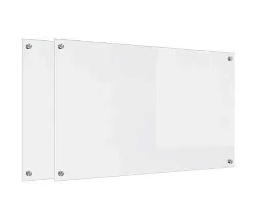 Virtuvės Užpakalinė Plokštė 2 Pcs Skaidrus 100 X 60 Cm