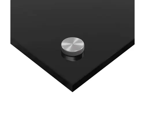 Kögi Splashback 2 Pcs Must 70 X 50 Cm Karastatud Klaas