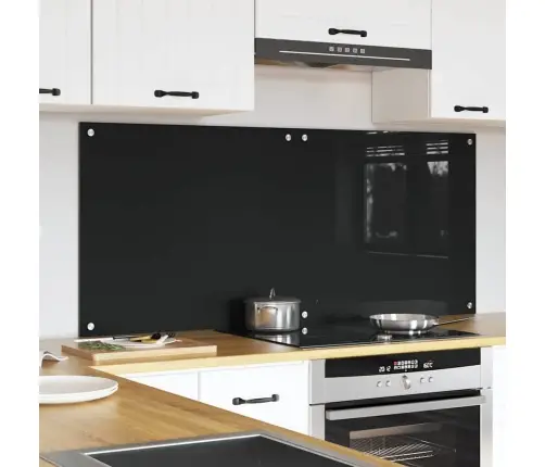 Virtuvės Užpakalinė Plokštė 2 Pcs Juoda 70 X 60 Cm