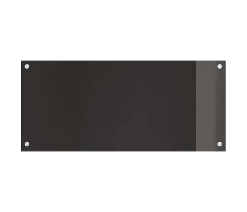 Kögi Splashback 2 Pcs Must 90 X 40 Cm Karastatud Klaas