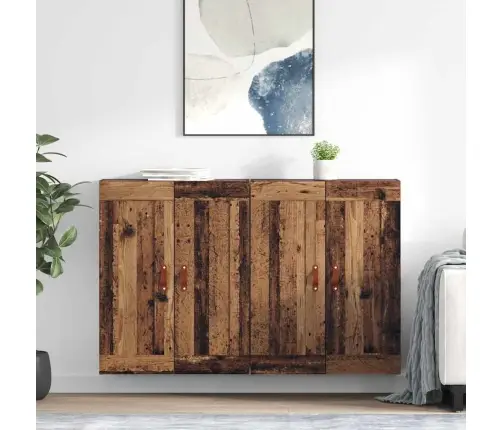 Kabineto, Pakabinamo Ant Sienos 2 Pcs Senovinis Medis