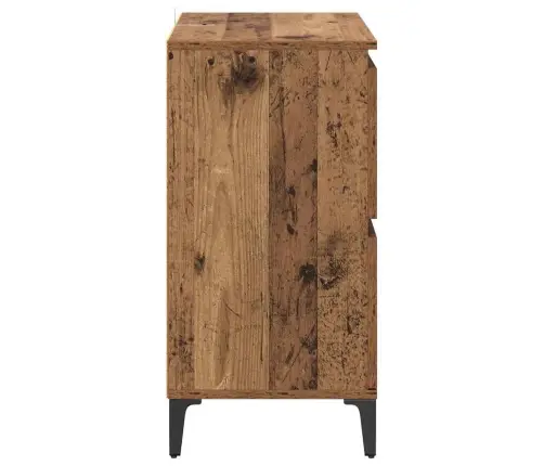 Sānu Skapji 2 Pcs Vecs Koks 60 X 35 X 70 Cm Inženierijas Koks Vidaxl