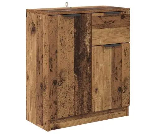 Sānu Skapji 2 Pcs Vecs Koks 60 X 30 X 70 Cm Inženierijas Koks Vidaxl