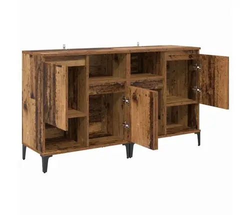 Kappide Külgedel 2 Pcs Vana Puit 60 X 35 X 70 Cm Tehispuit