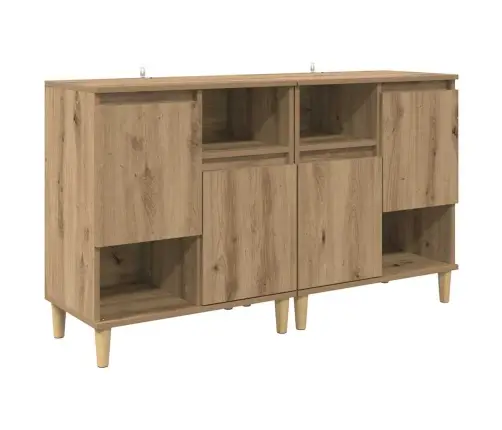 Kappide Külgedel 2 Pcs Käsitööpuu 60 X 35 X 70 Cm Tehispuit