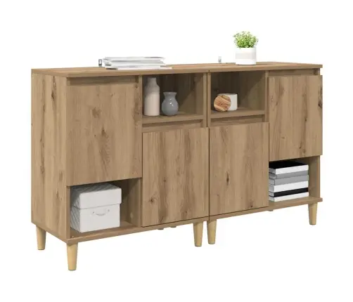 Kappide Külgedel 2 Pcs Käsitööpuu 60 X 35 X 70 Cm Tehispuit