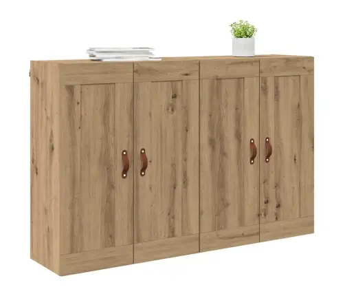 Seinale Kinnitatav Kapp 2 Pcs Käsitööpuu 69,5 X 34 X 90 Cm