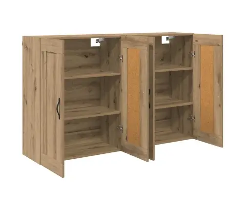 Sienas Skapji 2 Pcs Artisānā Ozols 69,5 X 34 X 90 Cm Vidaxl