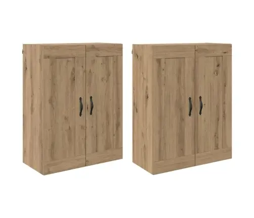 Sienas Skapji 2 Pcs Artisānā Ozols 69,5 X 34 X 90 Cm Vidaxl