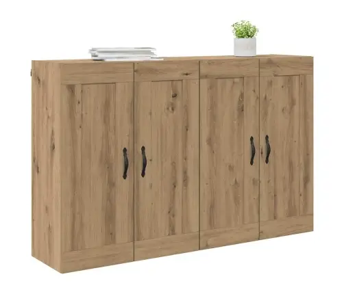 Sienas Skapji 2 Pcs Artisānā Ozols 69,5 X 34 X 90 Cm Vidaxl