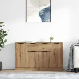 Sānu Skapji Ar Atvilktni 2 Pcs Artisānā Ozols 60 X 30 X 70 Cm Vidaxl