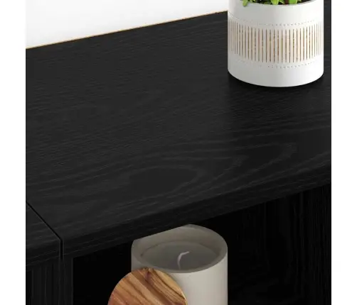 Sānu Skapji 2 Pcs Melns Ozolkoks 60 X 35 X 70 Cm Vidaxl