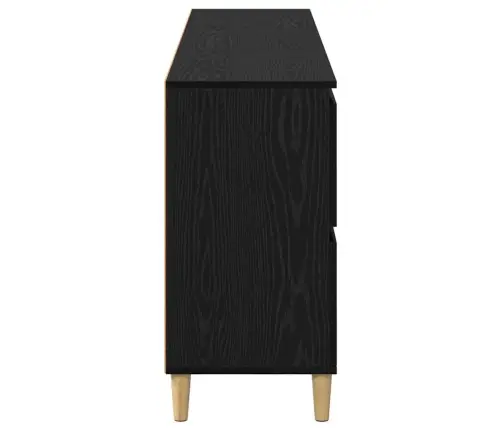 Šoninės Lentynos 3 Pcs Juodas Ąžuolas 60 X 35 X 70 Cm