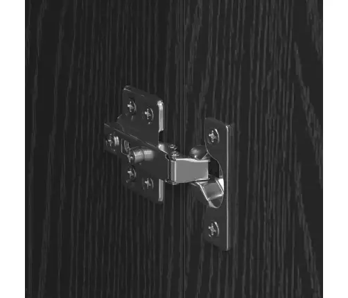 Sienas Skapji 2 Pcs Melns Ozolkoks 69,5 X 34 X 90 Cm Vidaxl