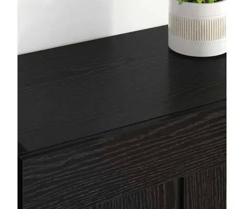 Sienas Skapji 2 Pcs Melns Ozolkoks 69,5 X 34 X 90 Cm Vidaxl