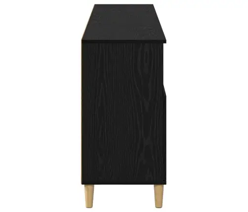 Kappide Külgedel 3 Pcs Must Tamm 60 X 35 X 70 Cm Tehispuit