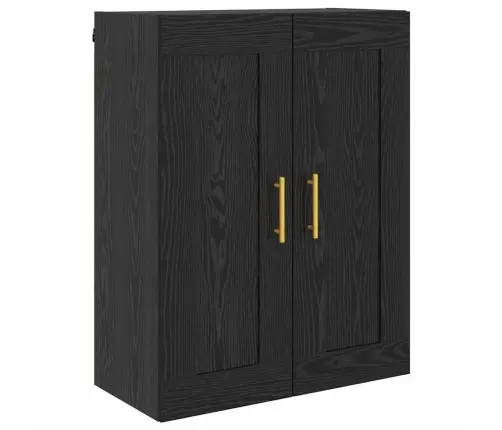 Sienas Skapji 2 Pcs Melns Ozolkoks 69,5 X 34 X 90 Cm Vidaxl