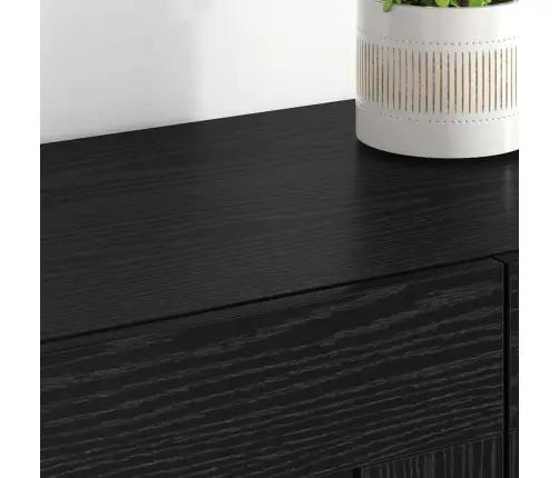 Kabineto, Pakabinamo Ant Sienos 2 Pcs Juodas Ąžuolas