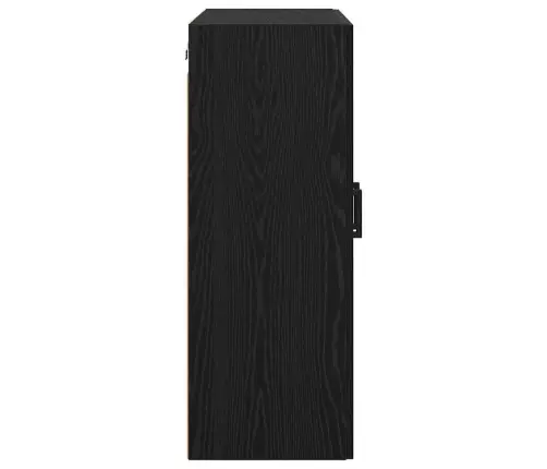 Kabineto, Pakabinamo Ant Sienos 2 Pcs Juodas Ąžuolas