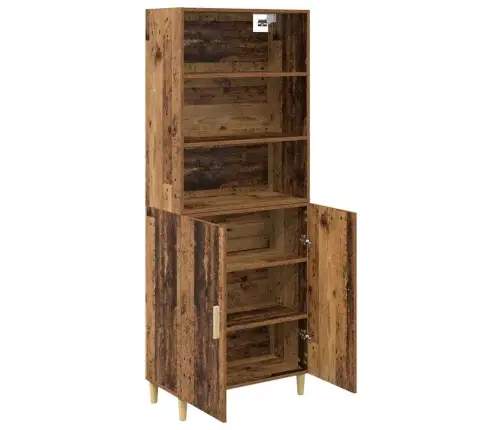 Augstais Skapītis Vecs Koks 69,5 X 32,5 X 180 Cm Vidaxl